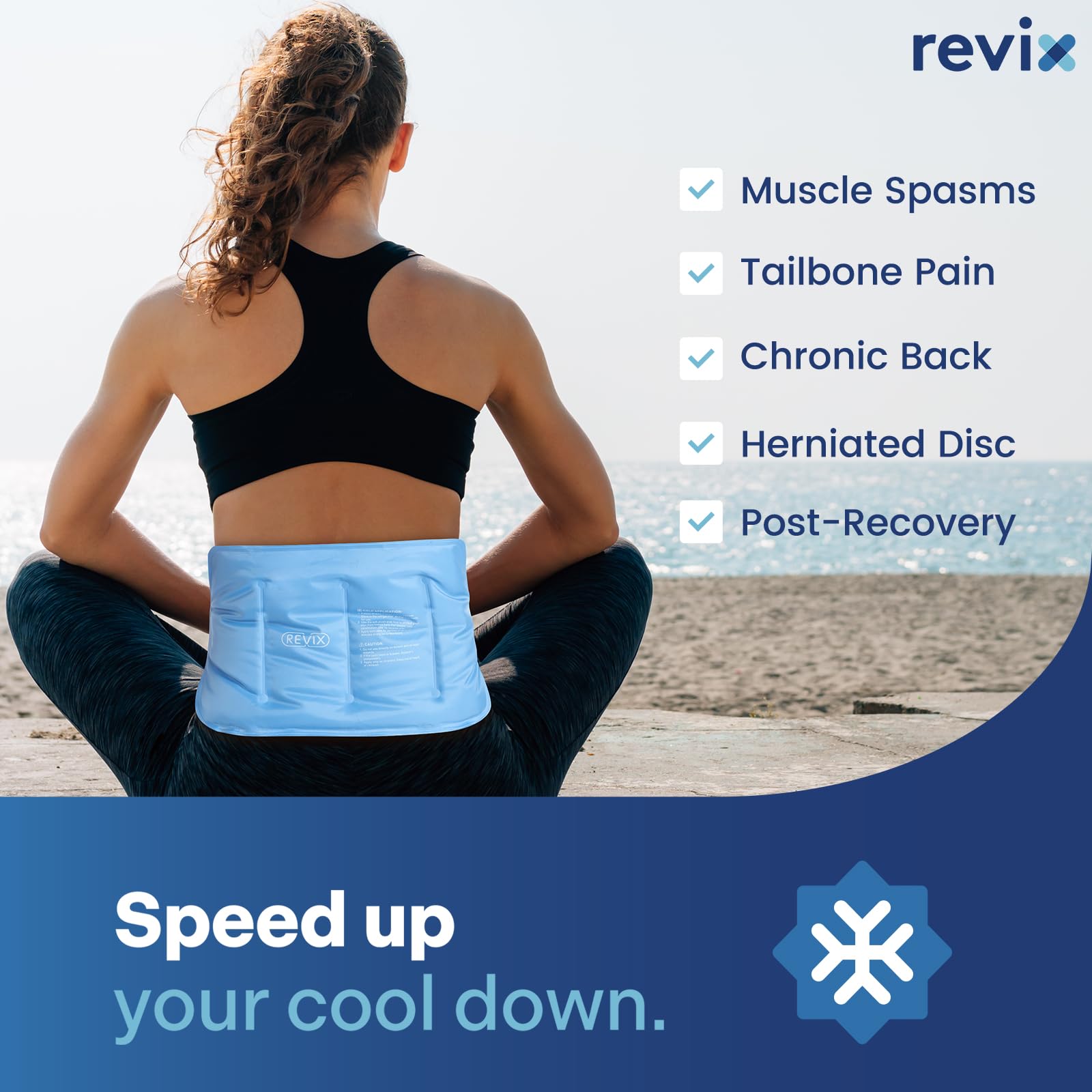 REVIX Reusable Ice Pack for Injuries and Pain Relief (16