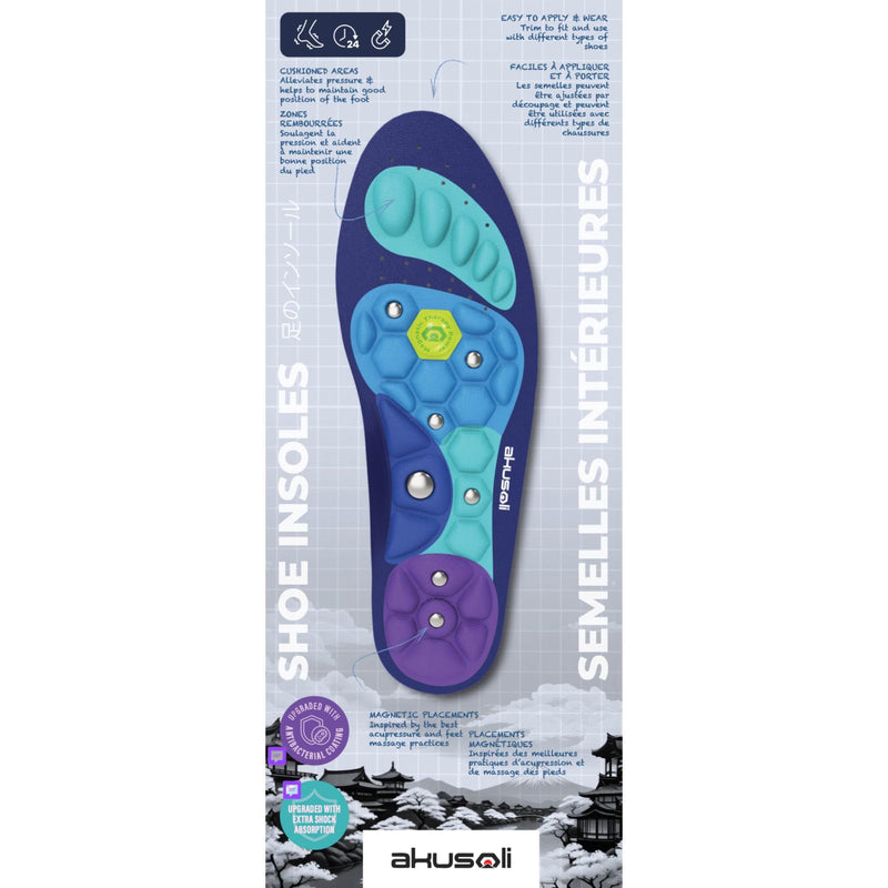 Akusoli Plantar Fasciitis Insoles. Arch Support Insoles for Working, Standing, Walking All Day. Orthotic Insoles Men, Women. Shock Absorption Insoles Size AU 3-7.5 (27.2cm)