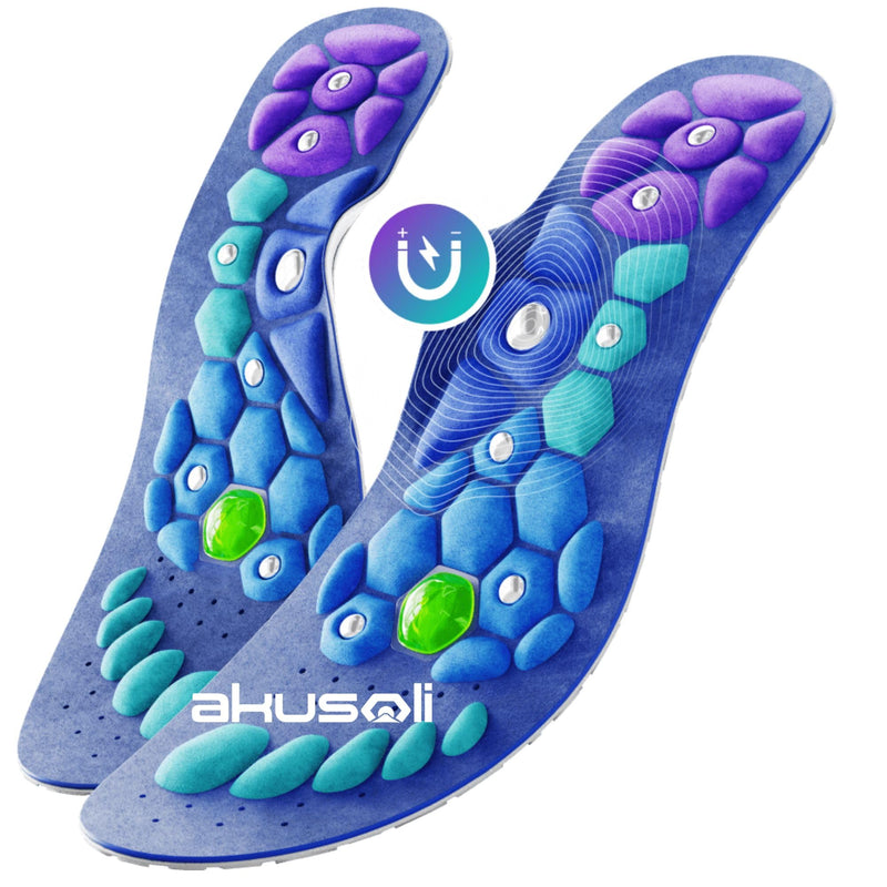 Akusoli Plantar Fasciitis Insoles. Arch Support Insoles for Working, Standing, Walking All Day. Orthotic Insoles Men, Women. Shock Absorption Insoles Size AU 3-7.5 (27.2cm)
