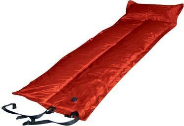 Trailblazer Self-Inflatable Foldable Air Mattress With Pillow - RED