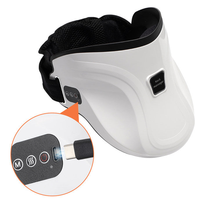 Electric Heated Neck Massager with Carbon Fiber Infrared Therapy & Customizable Temperatures