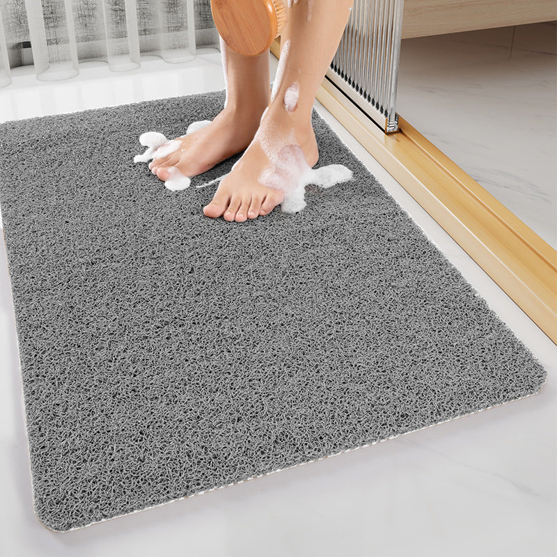 Gray Non-Slip Loofah-Style Bathroom Mat - Quick-Dry and Soft 40*80cm