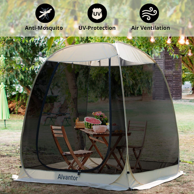 Alvantor Screen House Room Camping Tent Outdoor Canopy Dining Gazebo Pop Up Sun Shade Shelter Mesh Walls Not Waterproof Patent